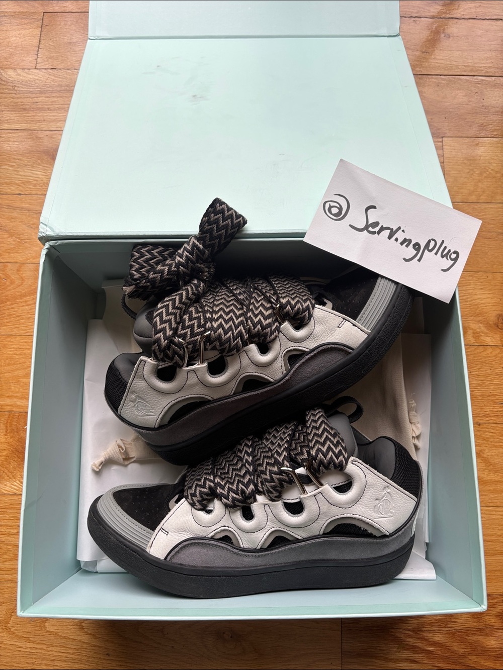 Lanvin curb sneakers